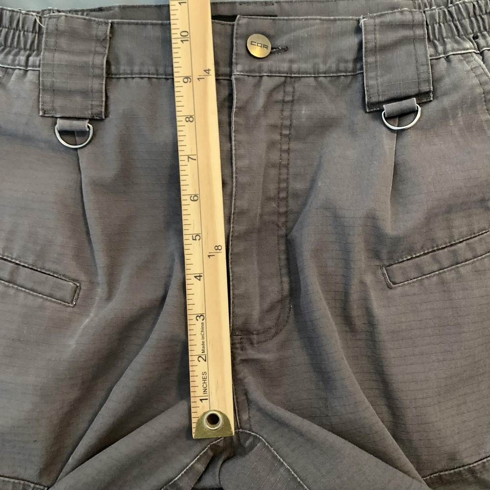 CQR Cargo Pants Mens 34x30 Gray Tactical Outdoor Ripstop Elastic Waist TLP108 - Picture 5 of 10
